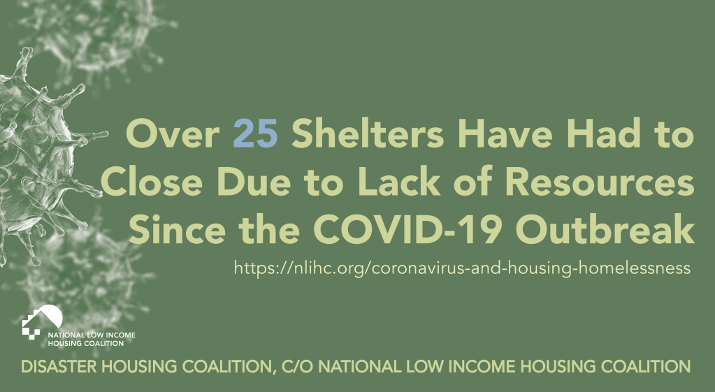 Shelter Closings Due to Lack of Resources to Keep the Doors Open or to Safely Operate